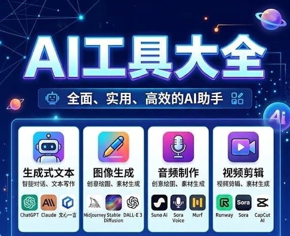 🧰 免费AI工具大全（2026最新）｜100+实用工具合集（持续更新）