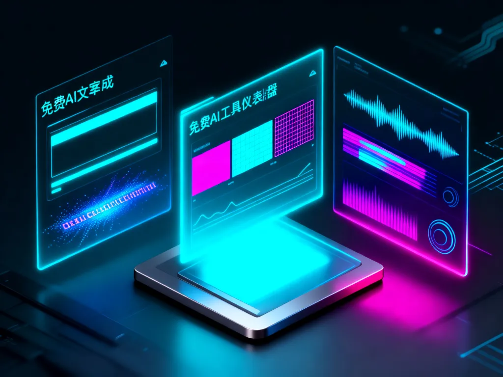 3款免费AI工具抽象界面