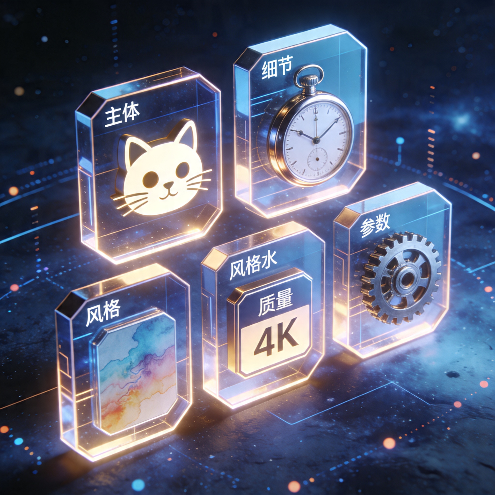 AI提示词5步万能框架视觉化