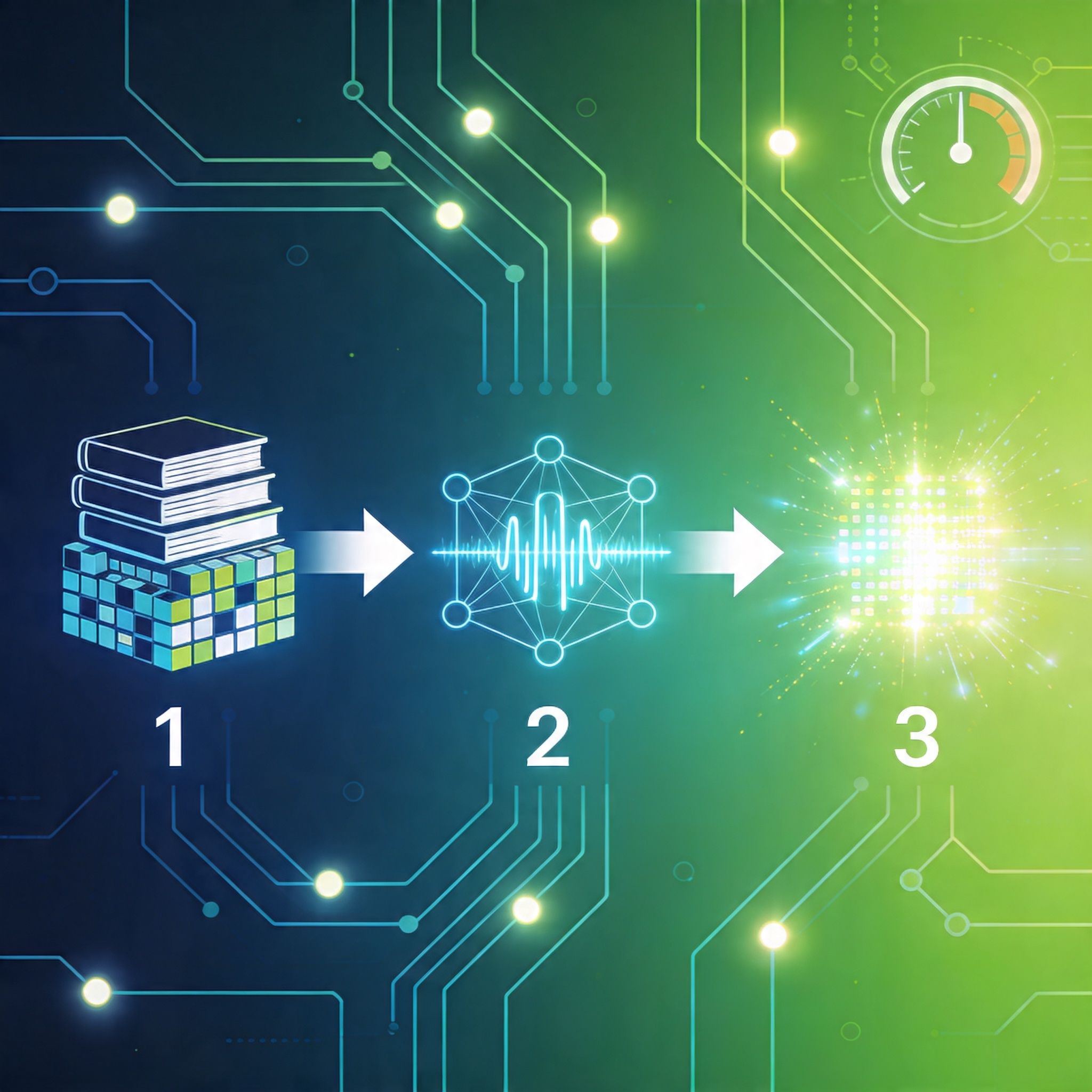 AIGC数据→模型→生成三步流程