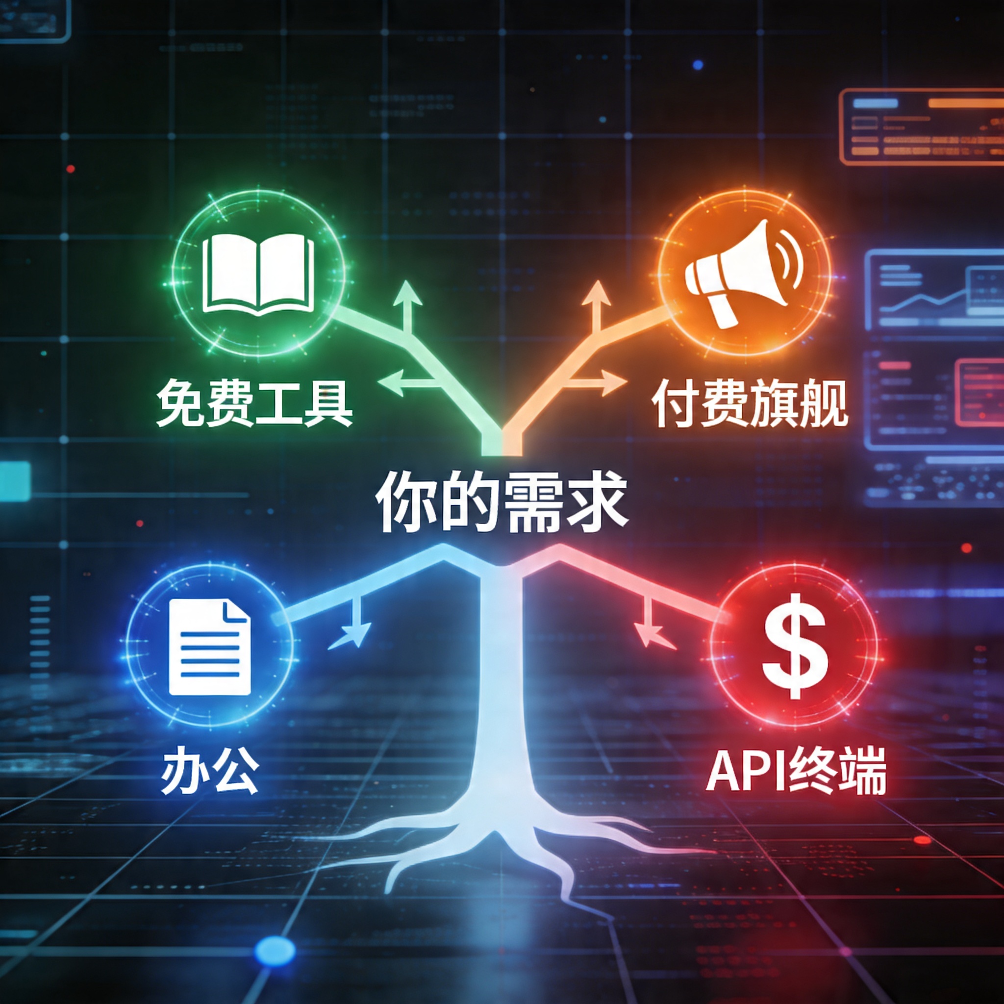 AI写作工具场景决策树