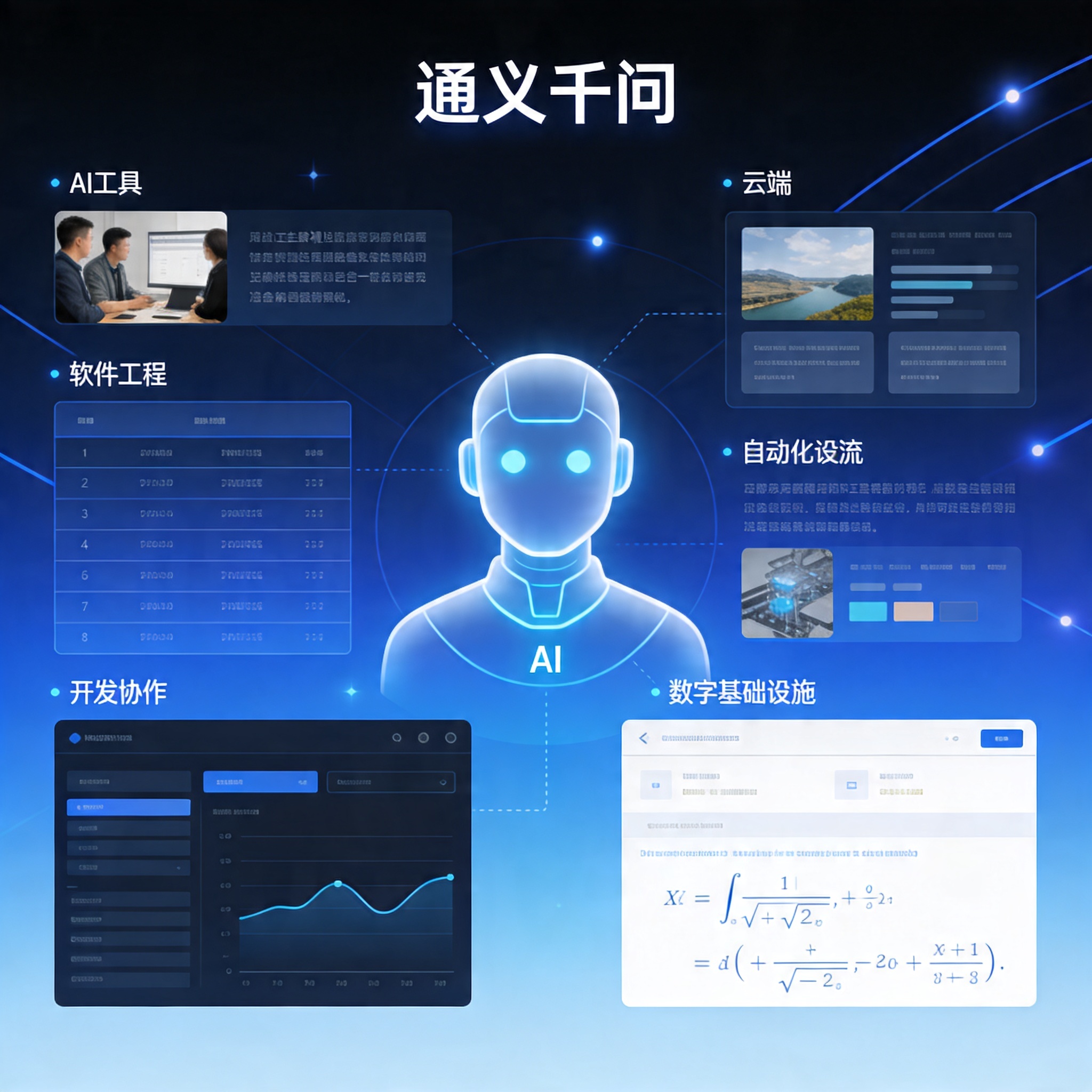 通义千问多模态写作能力示意图