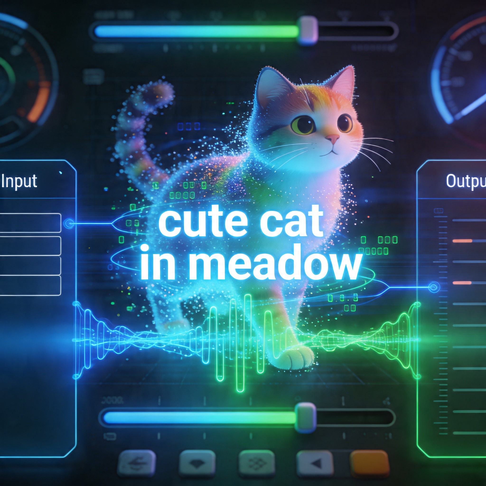 AI文生图生成抽象示意