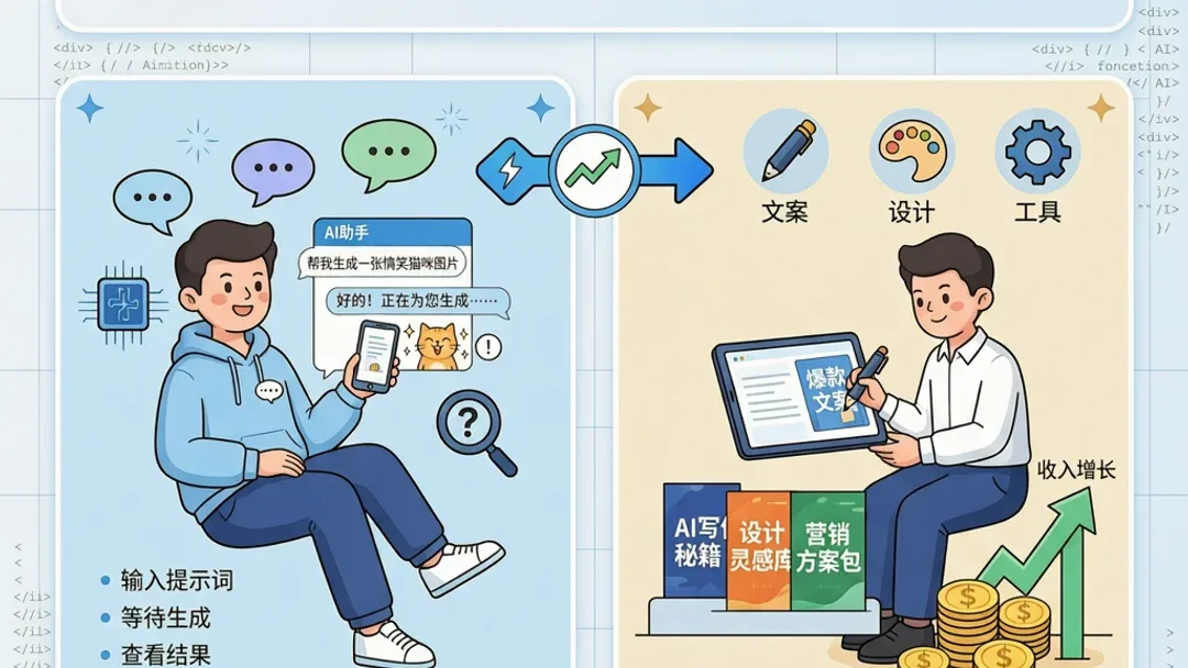 2026年AI新手怎么从“玩”过渡到“赚”？月入过万的第一步做什么