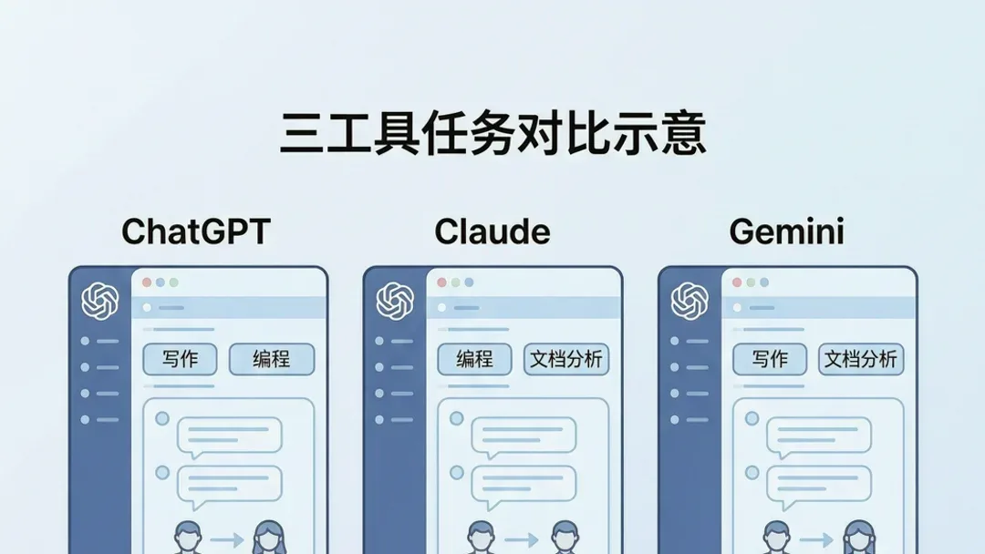 ChatGPT、Claude、Gemini 新手第一次用该选哪个：最新对比与上手建议