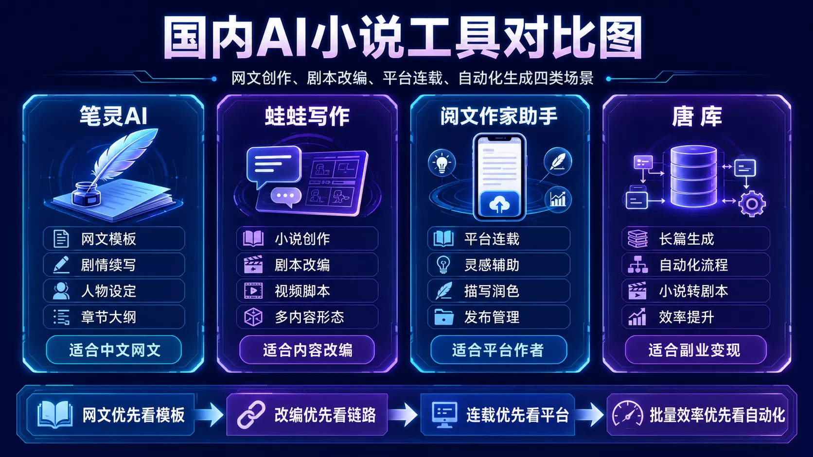 2026最新AI写小说工具大全：12款网文、短篇、长篇软件对比与副业赚钱指南