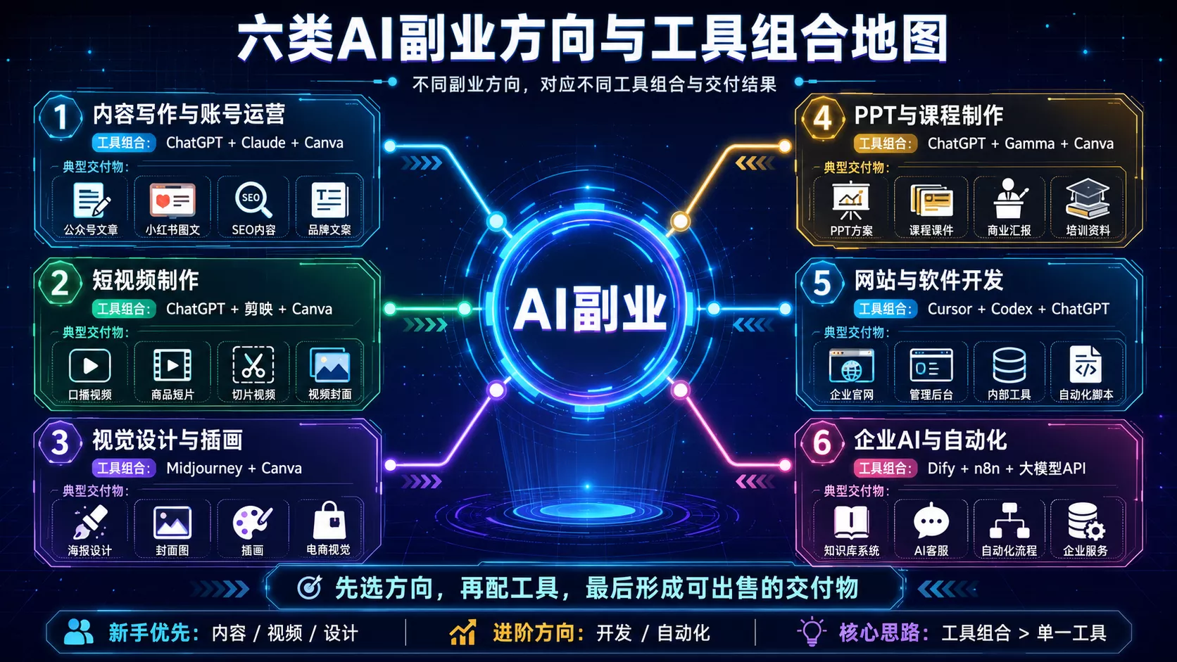 2026 年 AI 副业工具排行榜:10 个最能帮你赚钱的效率神器