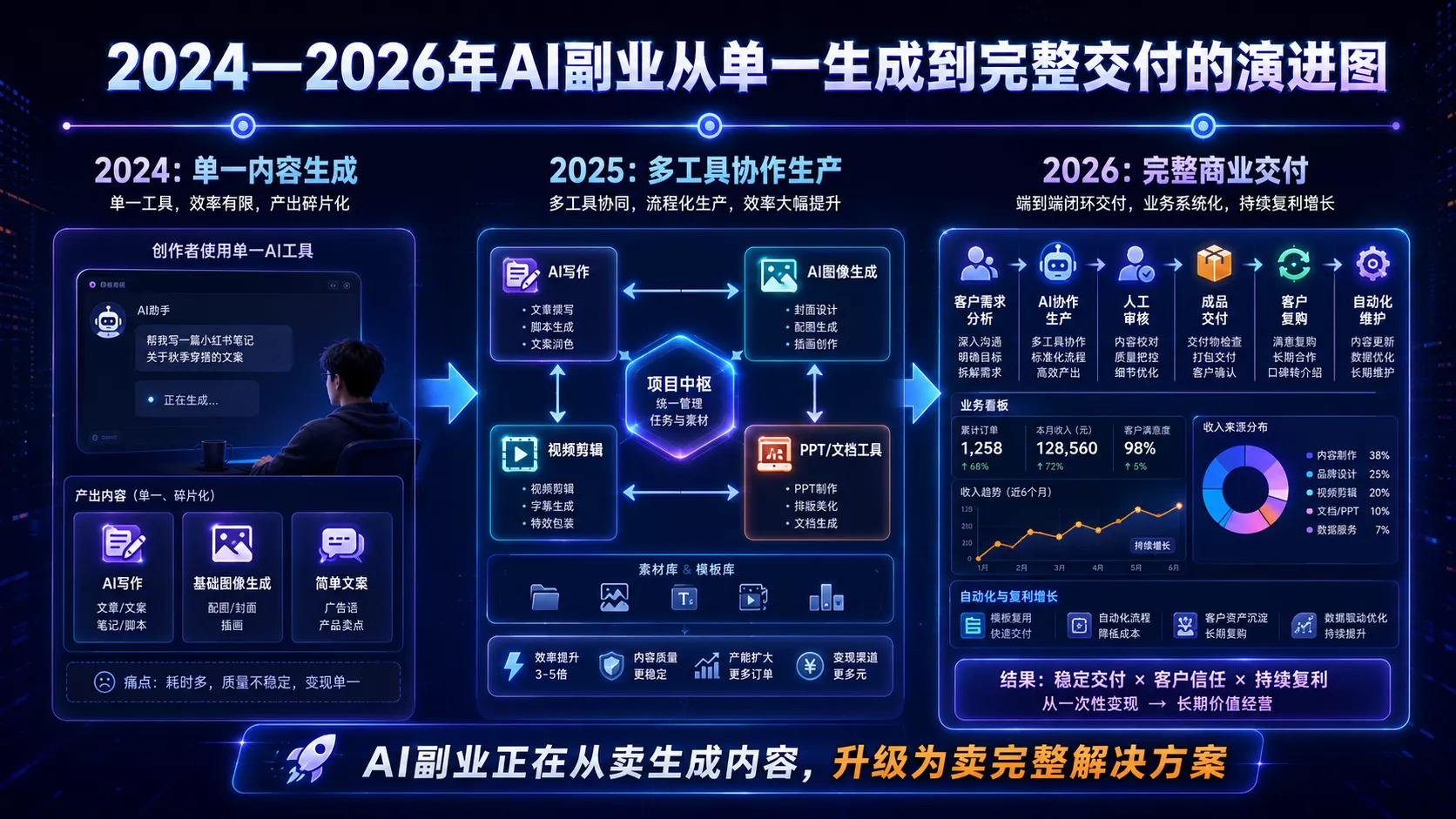 2026 年 AI 副业工具排行榜:10 个最能帮你赚钱的效率神器