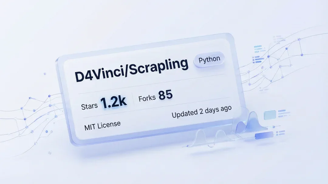 D4Vinci/Scrapling：自适应AI网页抓取框架，从单请求到大规模爬取