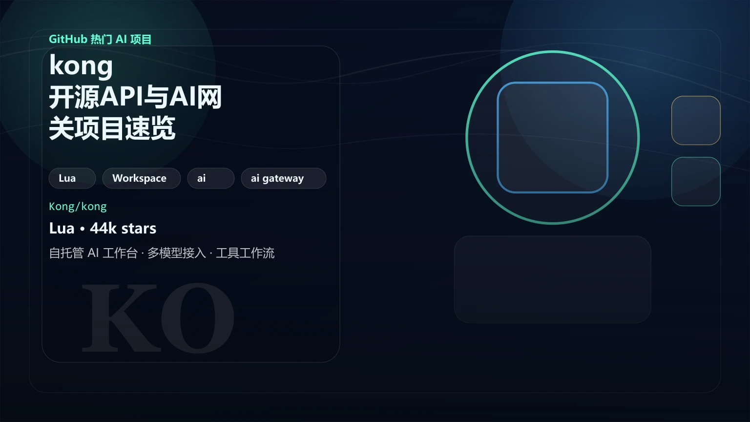 kong：开源API与AI网关项目速览