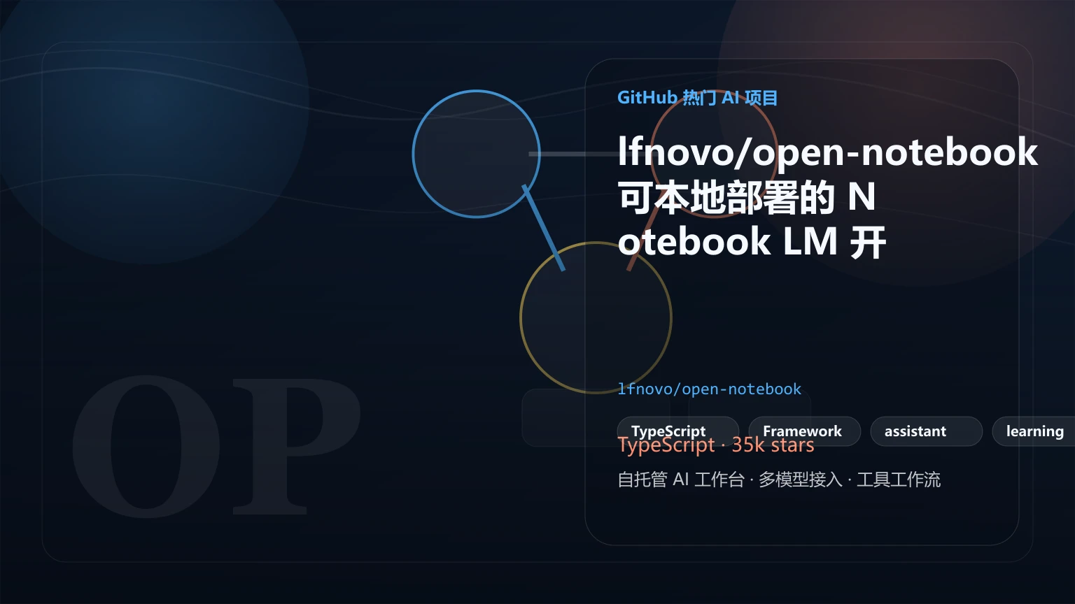 lfnovo/open-notebook:可本地部署的 Notebook LM 开源替代品,支持多模型与隐私控制