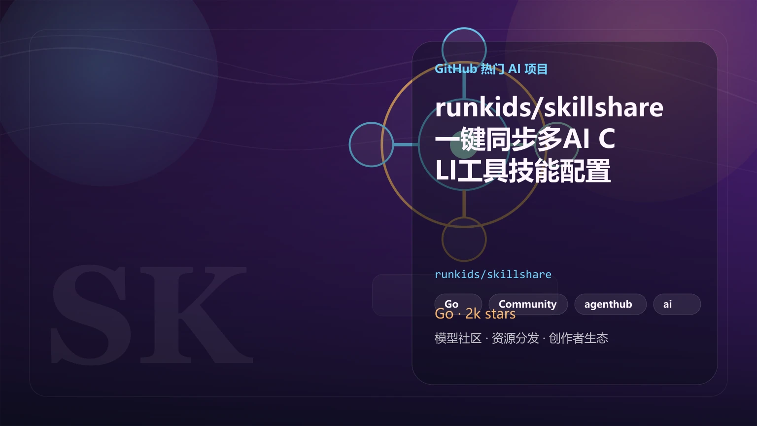 runkids/skillshare：一键同步多AI CLI工具技能配置的开源方案