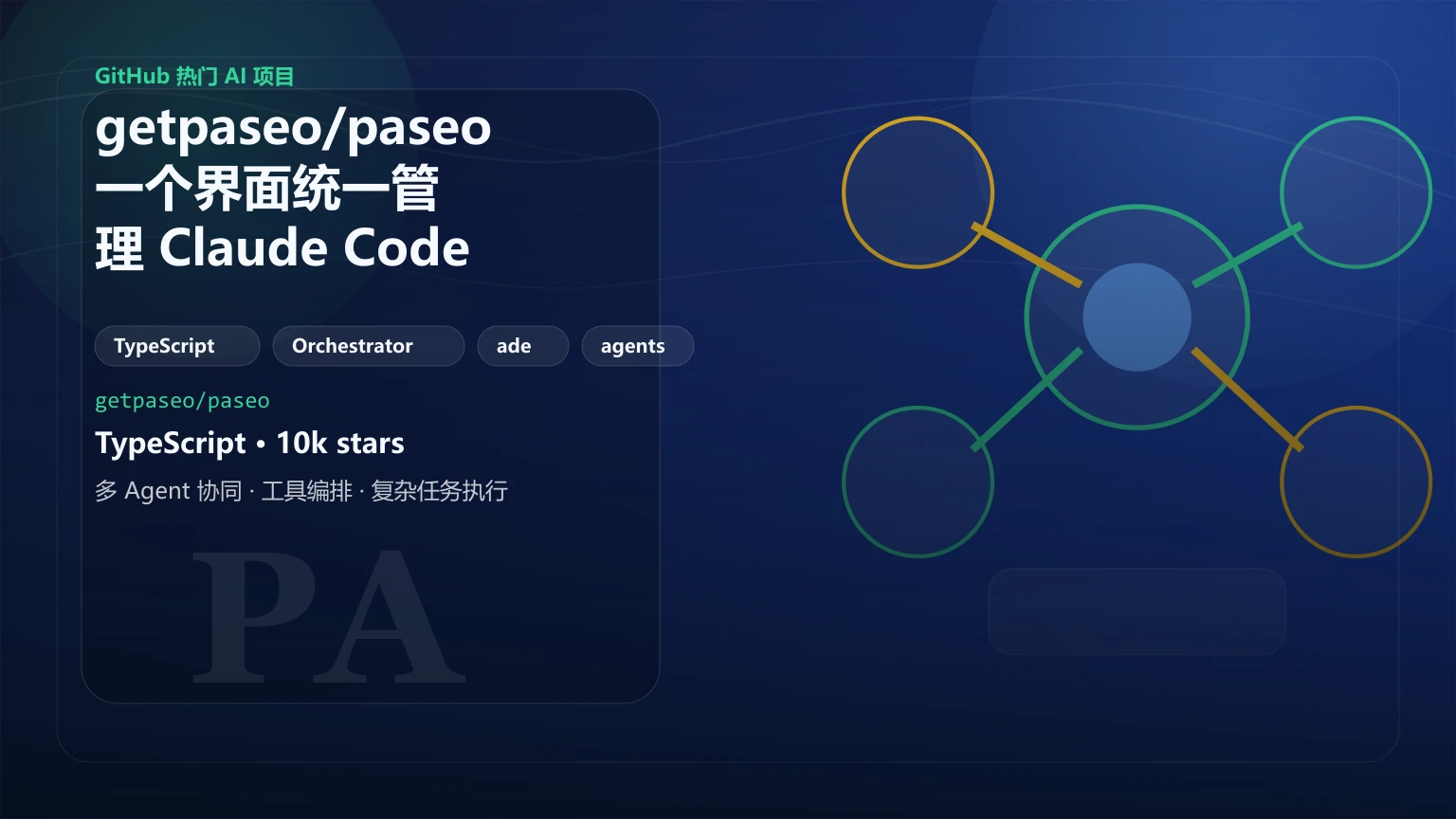 getpaseo/paseo：一个界面统一管理 Claude Code、Codex、Copilot 等 AI 编程代理