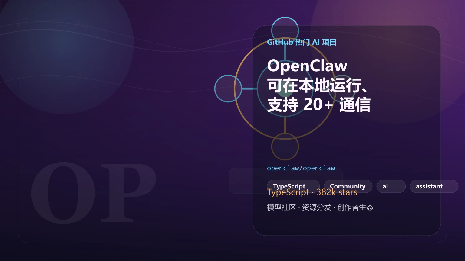 OpenClaw：可在本地运行、支持 20+ 通信通道的个人 AI 助理