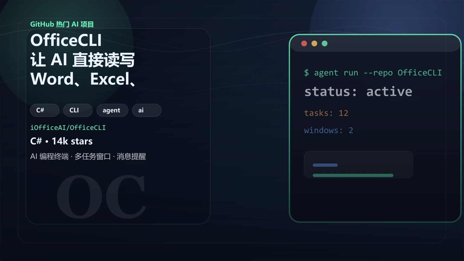OfficeCLI：让 AI 直接读写 Word、Excel、PPT，这个开源工具为什么值得关注？